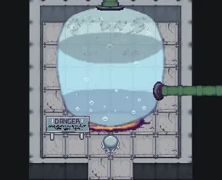Pixel-art title image for the puzzle game Vapor